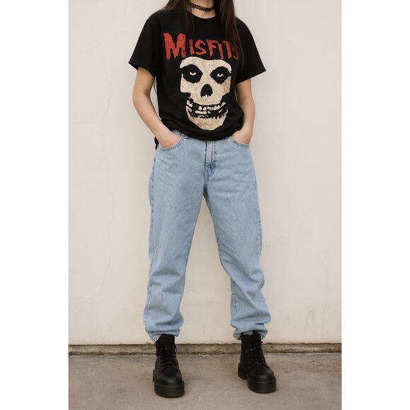 Chaps Baggy Jeans Size 16 38" Light Wash Straight Leg High Waist Relaxed Fit - Picture 1 of 12